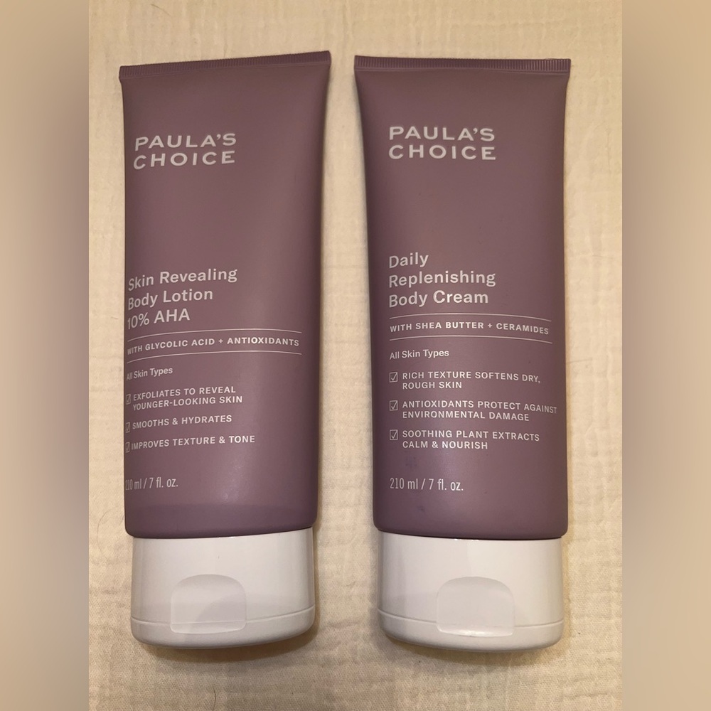 Paula’s Choice Body Care Duo‎ | 10% AHA Body Lotion + Daily Replenishing Cream